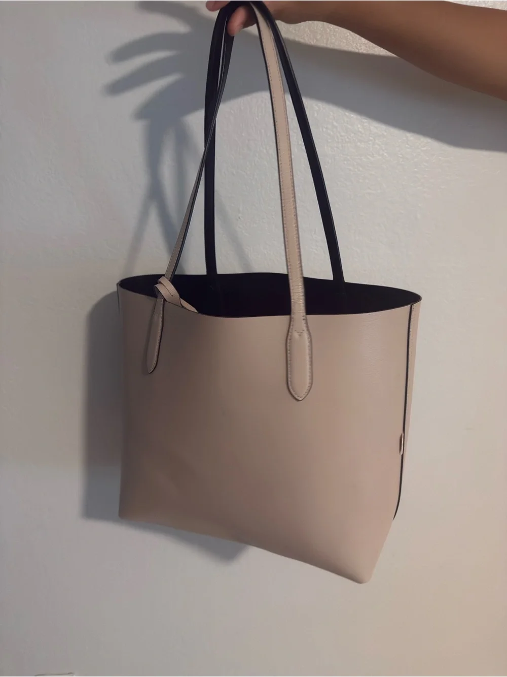 Kate Spade New York Black Reversible Tote | Black/Beige| Large Everyday Bag